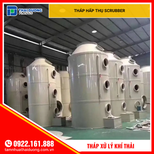 Xử lý khí thải bằng phương pháp hấp thụ 18 thaiduong thap hap thu bang nhua pp d800 mm 36